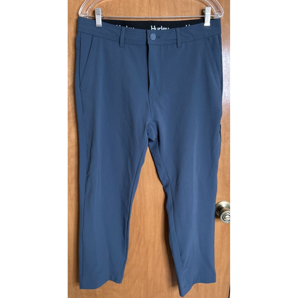 Hurley Men’s Performance Pants Blue 32x29 Stretch Athletic Tapered 1840546